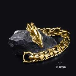 Clearance longrui cross-border new products retro dragon head longlin bracelet hip-hop domineering exaggerated punk keel bracelet wholesale Women Trendy Jewelry