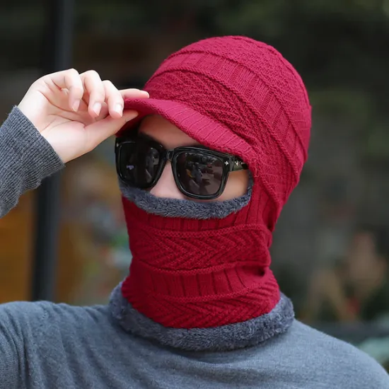 Men's Balaclava Beanie Hat Thermal Warm Windproof Breathable Fleece Hat Winter Snowboard for Skiing Snowboarding Winter Sports Women Hats