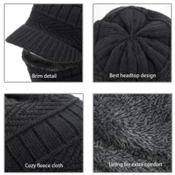 Men's Balaclava Beanie Hat Thermal Warm Windproof Breathable Fleece Hat Winter Snowboard for Skiing Snowboarding Winter Sports Women Hats