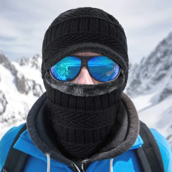 Men's Balaclava Beanie Hat Thermal Warm Windproof Breathable Fleece Hat Winter Snowboard for Skiing Snowboarding Winter Sports Women Hats