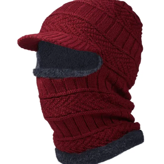 Men's Balaclava Beanie Hat Thermal Warm Windproof Breathable Fleece Hat Winter Snowboard for Skiing Snowboarding Winter Sports Women Hats