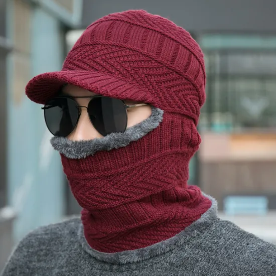 Men's Balaclava Beanie Hat Thermal Warm Windproof Breathable Fleece Hat Winter Snowboard for Skiing Snowboarding Winter Sports Women Hats