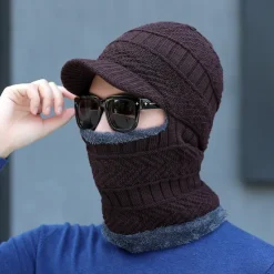 Men's Balaclava Beanie Hat Thermal Warm Windproof Breathable Fleece Hat Winter Snowboard for Skiing Snowboarding Winter Sports Women Hats