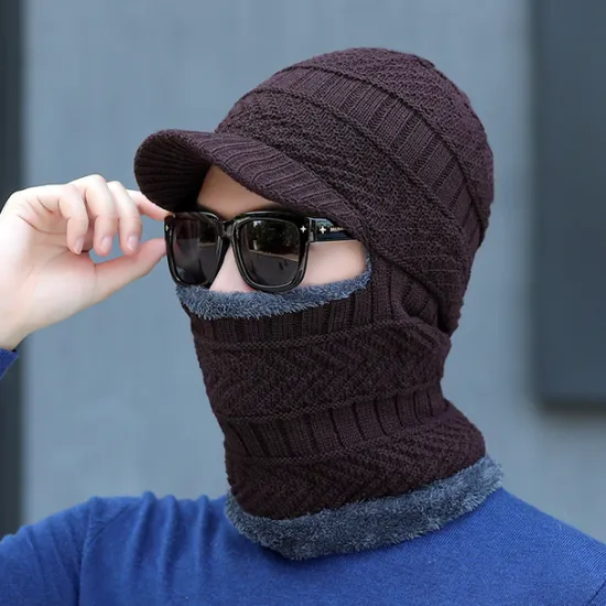 Men's Balaclava Beanie Hat Thermal Warm Windproof Breathable Fleece Hat Winter Snowboard for Skiing Snowboarding Winter Sports Women Hats