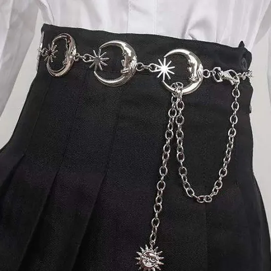 Clearance Men's Women's Chain Belt Metal Chain Buckle Free Embossed Casual Classic Party Daily Women Belt