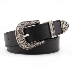 Outlet Men's Women's PU Buckle Belt PU Leather Metal Bucke Eyelet Formal Casual Party Daily Black Gray Dark Blue Brown Women Belt