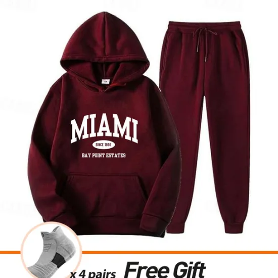 Hot Men's Women's Tracksuit Sweatsuit Casual Fall Long Sleeve Velvet Thermal Warm Soft Fitness Running Jogging Sportswear Activewear Solid Colored Dark Grey Black White Women Two Piece Sets