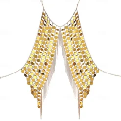 Outlet Metallic Fashion Women's Body Jewelry For Bikini Alloy Silver Gold Women Trendy Jewelry