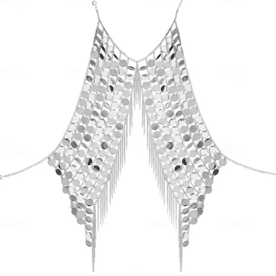 Outlet Metallic Fashion Women's Body Jewelry For Bikini Alloy Silver Gold Women Trendy Jewelry