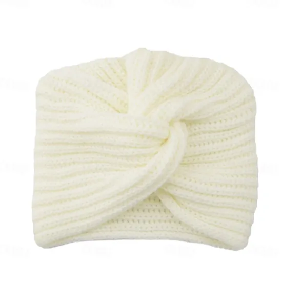 Sale Muslim Inner Hijab Caps Bohemia Turban Cross Wrap Head Indian Hat Knitting Hijab Bonnet Turbante Cap for Women Wear Women Hats