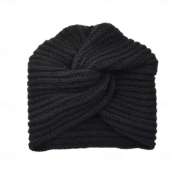 Sale Muslim Inner Hijab Caps Bohemia Turban Cross Wrap Head Indian Hat Knitting Hijab Bonnet Turbante Cap for Women Wear Women Hats