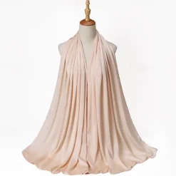Hot Muslim Scarf Crinkled Shawl Women Abaya Solid Hijab Ramadan Hijabs For Woman Abayas Dress Turban Instant Scarf Women Scarves