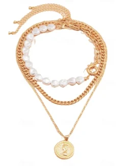 Outlet Necklace Chrome Women's Elegant Classic Necklace For Daily Women Accessories