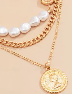 Outlet Necklace Chrome Women's Elegant Classic Necklace For Daily Women Accessories