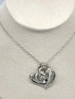 New Necklace Chrome Women's Fashion Cute Classic Heart Lovely Heart Shape Necklace For Daily Valentine's Day Women Spring Accessories