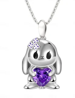 Sale Necklace Chrome Women's Fashion Cute Classic Animal Lovely Geometric Necklace For Daily Valentine's Day Women Spring Accessories