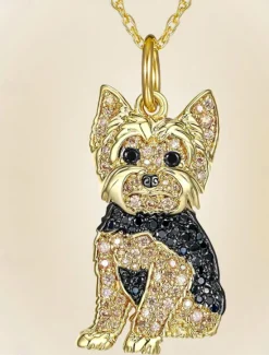 Discount Necklace Chrome Women's Fashion Cute Classic Animal Lovely Geometric Necklace For Daily Women Trendy Jewelry|Spring Accessories