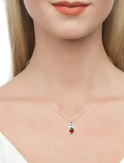 New Necklace Chrome Women's Fashion Cute Classic Animal Lovely Heart Shape Necklace For Daily Valentine's Day Women Spring Accessories