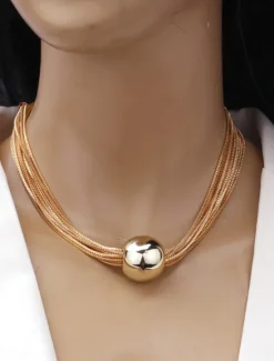 Necklace Chrome Women's Fashion Cute Classic Cool Heart Shape Necklace For Daily Women Accessories