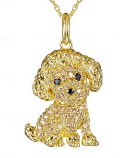 Outlet Necklace Chrome Women's Fashion Cute Classic Animal Lovely Geometric Necklace For Daily Women Spring Accessories