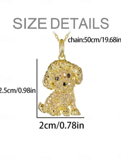 Outlet Necklace Chrome Women's Fashion Cute Classic Animal Lovely Geometric Necklace For Daily Women Spring Accessories