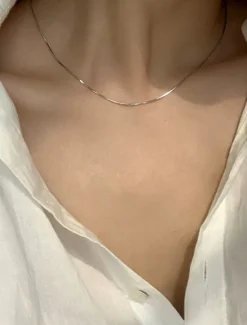 Necklace Chrome Women's Fashion Cute Classic Wedding Geometric Necklace For Daily Women Accessories