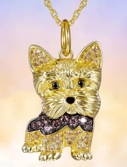 Sale Necklace Chrome Women's Fashion Cute Classic Animal Lovely Geometric Necklace For Daily Women Spring Accessories
