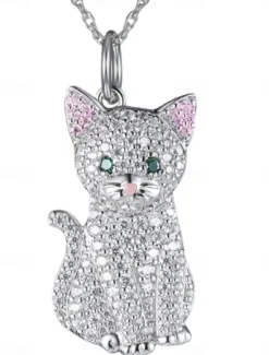 Outlet Necklace Chrome Women's Fashion Cute Classic Animal Lovely Geometric Necklace For Daily Women Trendy Jewelry|Spring Accessories