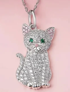 Outlet Necklace Chrome Women's Fashion Cute Classic Animal Lovely Geometric Necklace For Daily Women Trendy Jewelry|Spring Accessories