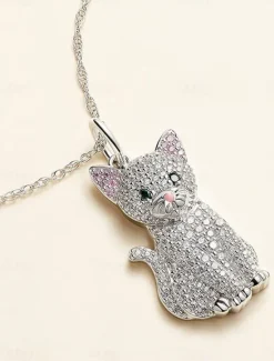 Outlet Necklace Chrome Women's Fashion Cute Classic Animal Lovely Geometric Necklace For Daily Women Trendy Jewelry|Spring Accessories
