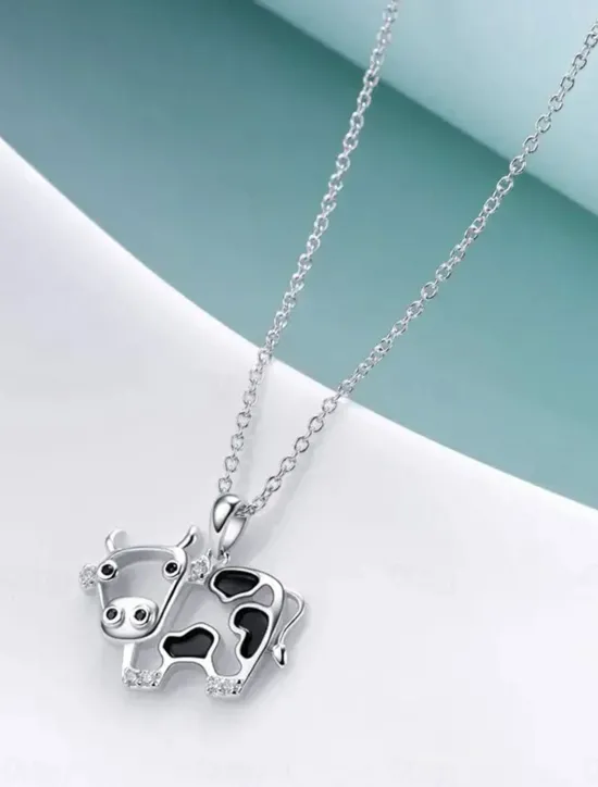 Online Necklace Chrome Women's Fashion Cute Classic Animal Lovely Geometric Necklace For Party Street Gift Women Trendy Jewelry