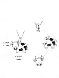 Online Necklace Chrome Women's Fashion Cute Classic Animal Lovely Geometric Necklace For Party Street Gift Women Trendy Jewelry