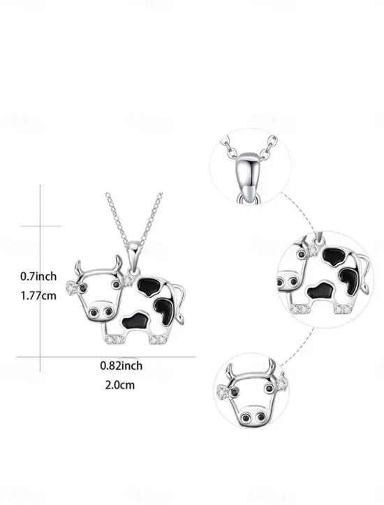 Online Necklace Chrome Women's Fashion Cute Classic Animal Lovely Geometric Necklace For Party Street Gift Women Trendy Jewelry