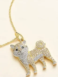 Necklace Chrome Women's Fashion Cute Classic Animal Cute Lovely Geometric Necklace For Daily Women Trendy Jewelry