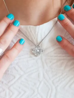 New Necklace Copper Women's Fashion Cute Classic Clover Cute Lovely Geometric Necklace For Party Valentine's Day Gift Women Trendy Jewelry