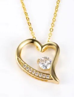 Sale Necklace Copper Women's Fashion Cute Classic Heart Lovely Heart Shape Necklace For Party Gift Daily Valentine's Day Women Trendy Jewelry|Spring Accessories