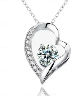 Sale Necklace Copper Women's Fashion Cute Classic Heart Lovely Heart Shape Necklace For Party Gift Daily Valentine's Day Women Trendy Jewelry|Spring Accessories