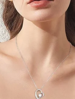 Sale Necklace Copper Women's Fashion Cute Classic Heart Lovely Heart Shape Necklace For Party Gift Daily Valentine's Day Women Trendy Jewelry|Spring Accessories