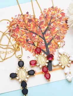 Sale Necklace Copper Women's Fashion Cute Classic Lovely Geometric Necklace For Daily Women Trendy Jewelry