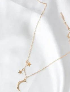 Sale Necklace For Women's Party Evening Gift Birthday Party Alloy Moon Star Women Trendy Jewelry