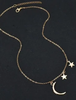 Sale Necklace For Women's Party Evening Gift Birthday Party Alloy Moon Star Women Trendy Jewelry