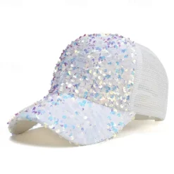New New Shiny sequined Unisex Cotton Dad Hat Baseball Caps Snapback Fashion Sports Hats For Men Women Stree Hip Hop Cap Women Hats