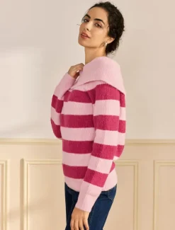 Outlet Off Shoulder Ribbed Knit Wool Blend Fall / Winter Causal Sweater Women Ugly Sweater