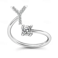Hot 1PC Band Ring For Men's Women's Crystal White Alloy Classic Women Trendy Jewelry