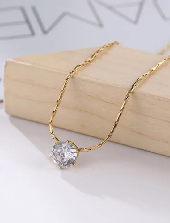 Online 1PC Choker Necklace For Women's Party Evening Gift Alloy Classic Precious Women Trendy Jewelry