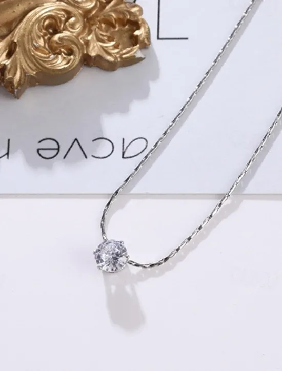Online 1PC Choker Necklace For Women's Party Evening Gift Alloy Classic Precious Women Trendy Jewelry