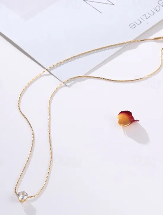 Online 1PC Choker Necklace For Women's Party Evening Gift Alloy Classic Precious Women Trendy Jewelry