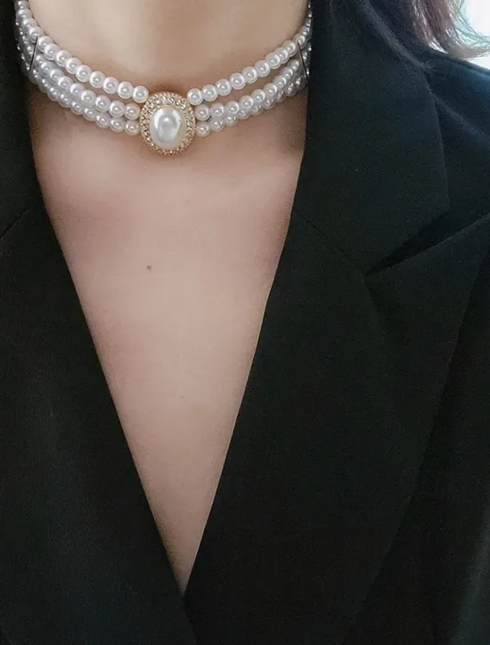 Best 1PC Choker Necklace Necklace For Women's Wedding Party Evening Gift Alloy Beads Precious Women Trendy Jewelry