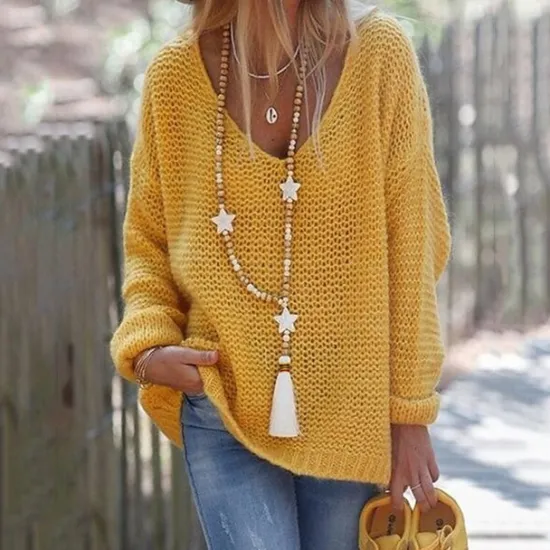 Best 1pc Pendant Necklace Beaded Necklace For Women's Street Gift Birthday Party Wooden Stone Handmade Friends Star / Long Necklace / Bead Necklace Women Trendy Jewelry