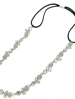 1PC Women's Headbands Hair Tie For Gift Birthday Retro Alloy Women Accessories